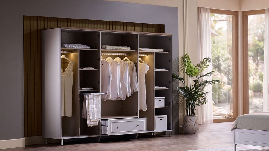 Marcelo 6-türiger Kleiderschrank