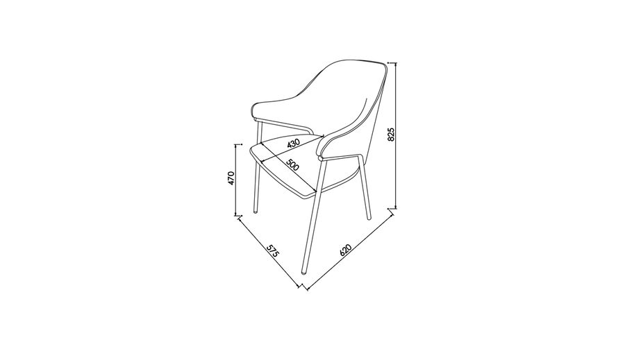 Marietta Stuhl Desenli 6377 2er-Set