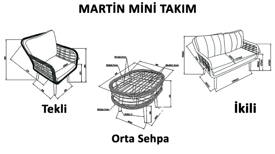 Martin Mini-Set - Grau