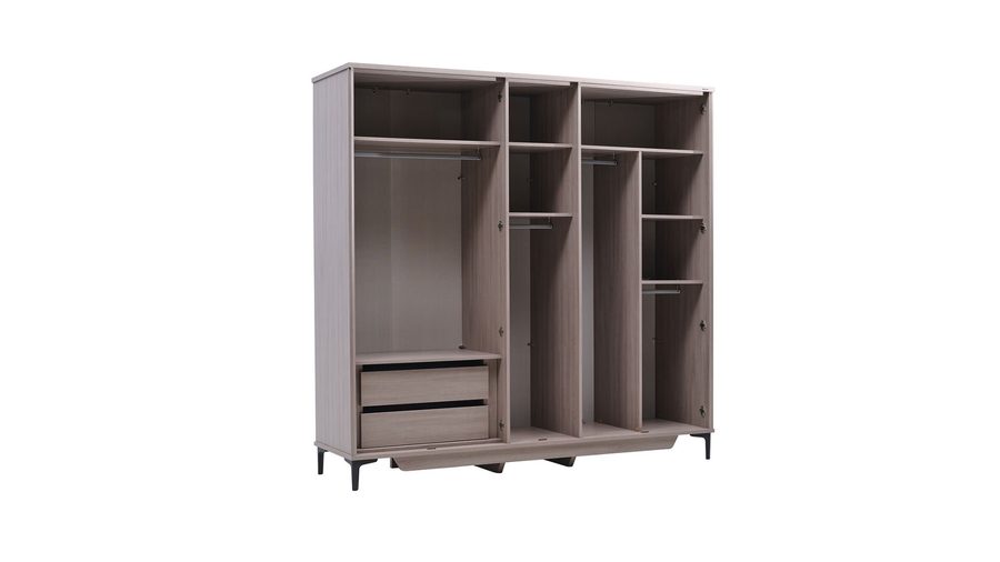 Mona 5-türiger Kleiderschrank