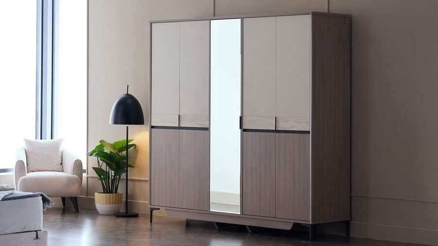 Mona 5-türiger Kleiderschrank