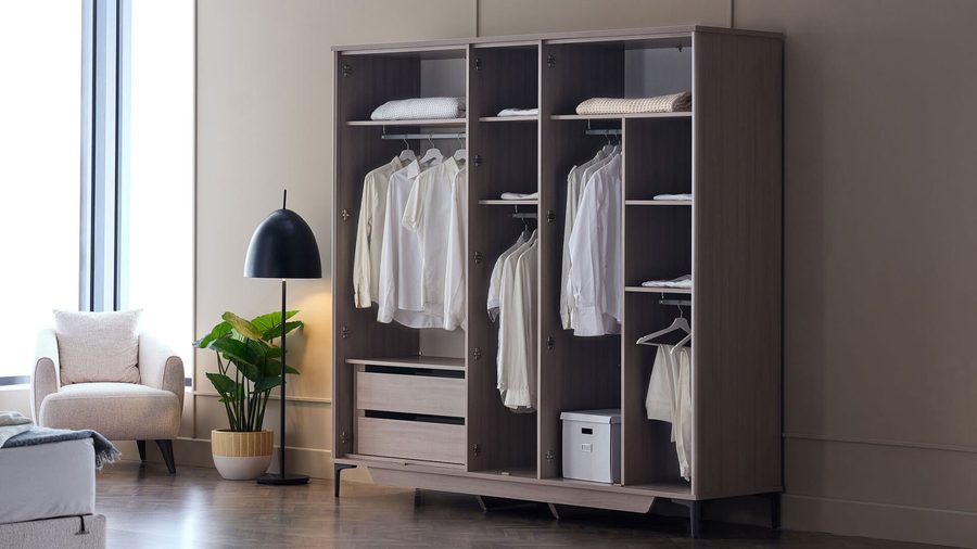 Mona 5-türiger Kleiderschrank