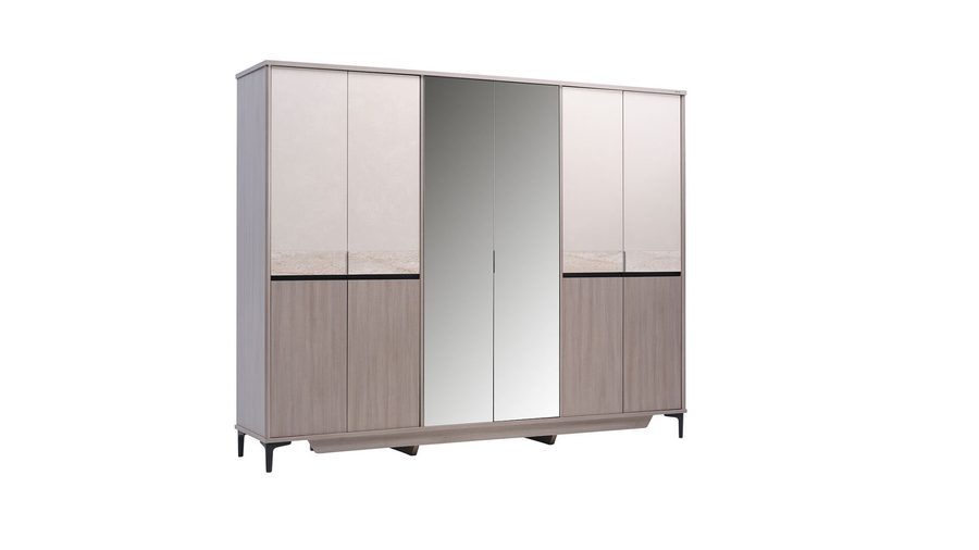 Mona 6-türiger Kleiderschrank