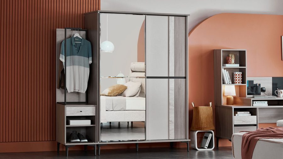 Mona Jugendzimmer Schwebetürenschrank