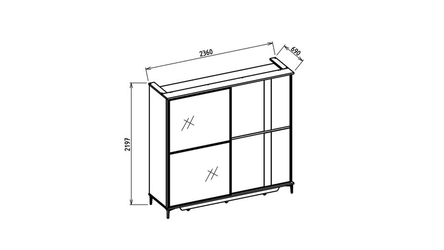 Mona Schwebetürenschrank