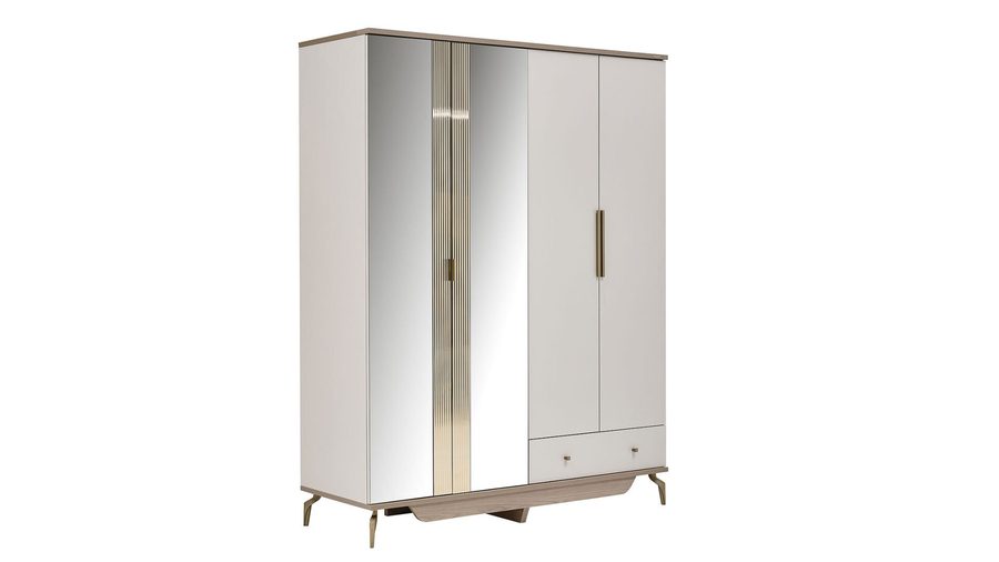 Montella 4-türiger Kleiderschrank