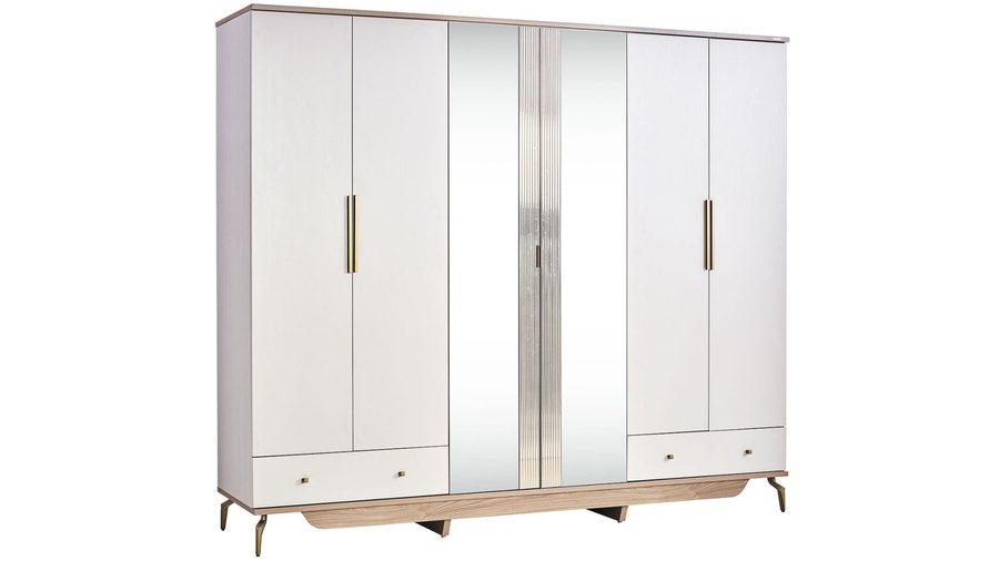 Montella 6-türiger Kleiderschrank