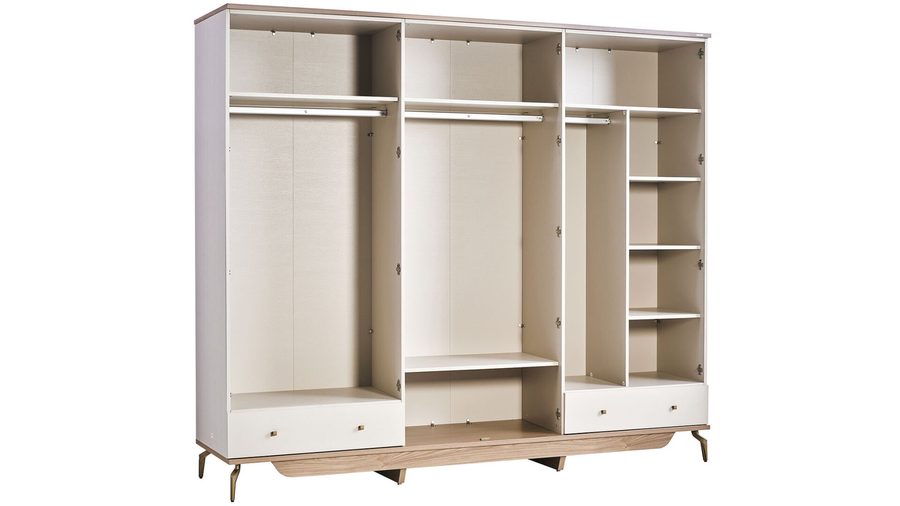 Montella 6-türiger Kleiderschrank