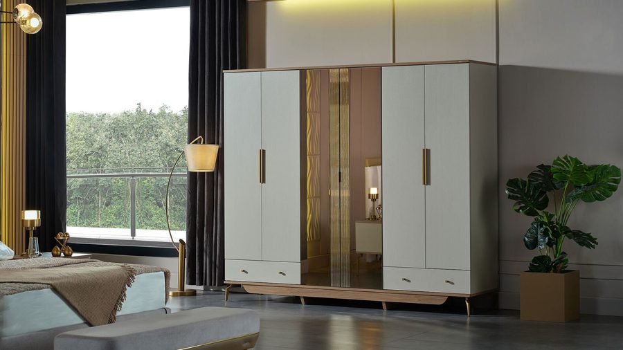 Montella 6-türiger Kleiderschrank