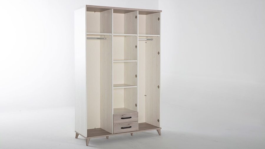 Montes 3-türiger Kleiderschrank