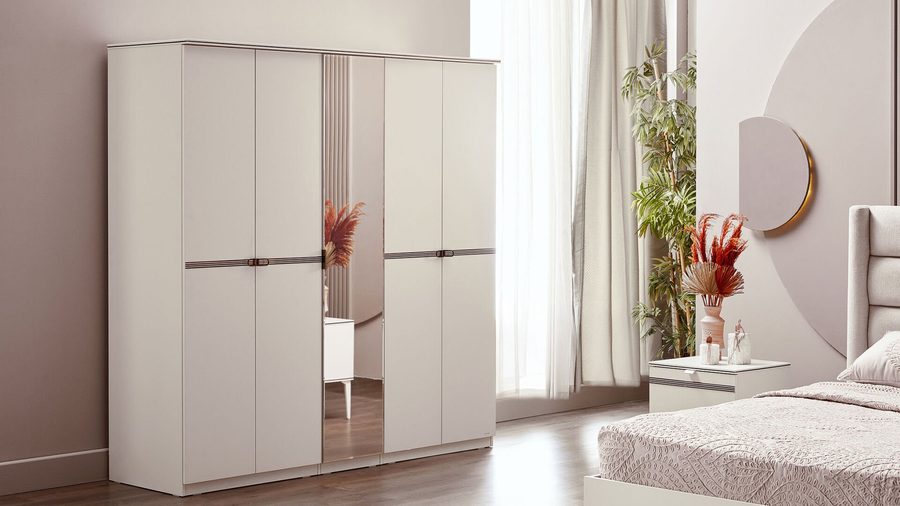 Nadia 5-türiger Kleiderschrank