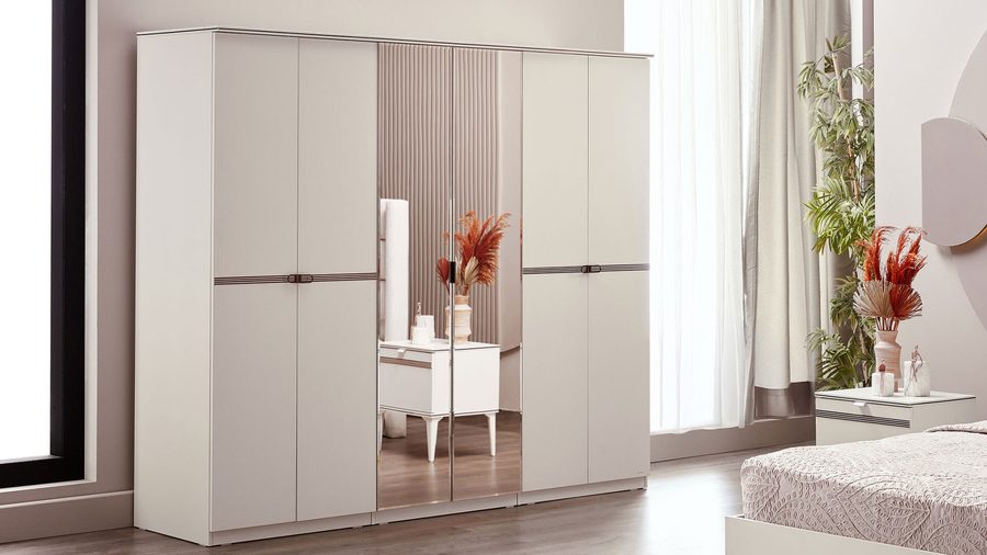 Nadia 6-türiger Kleiderschrank