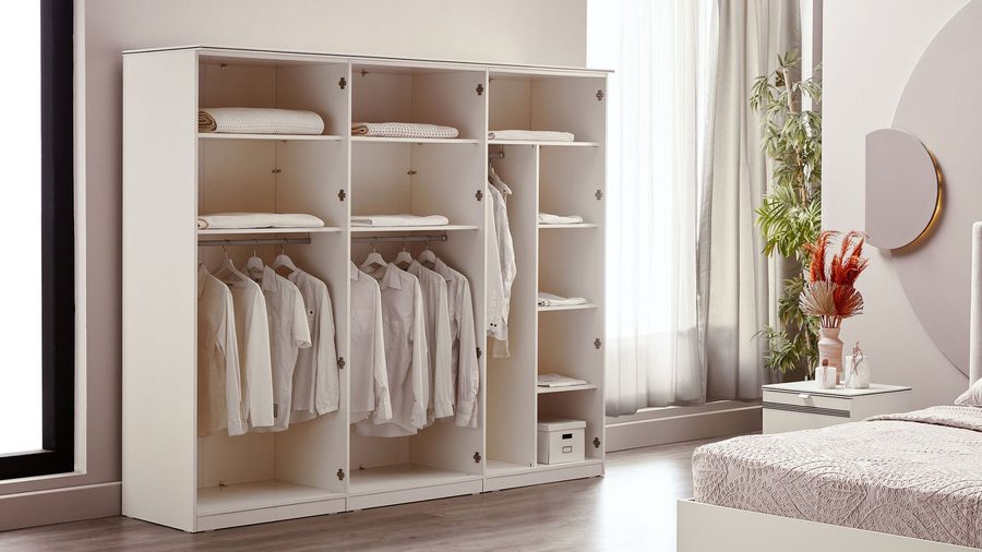 Nadia 6-türiger Kleiderschrank