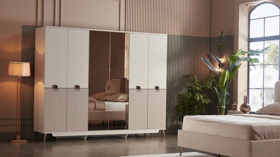Napoli 6-türiger Kleiderschrank
