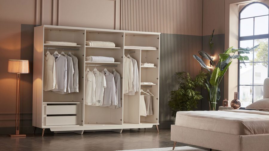 Napoli 6-türiger Kleiderschrank