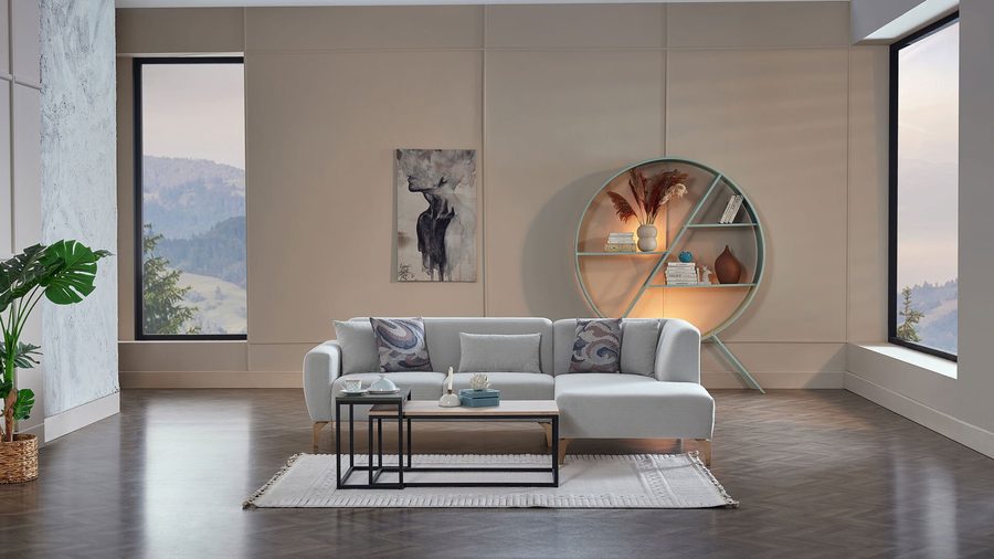 Orleon Ecksofa - Grau