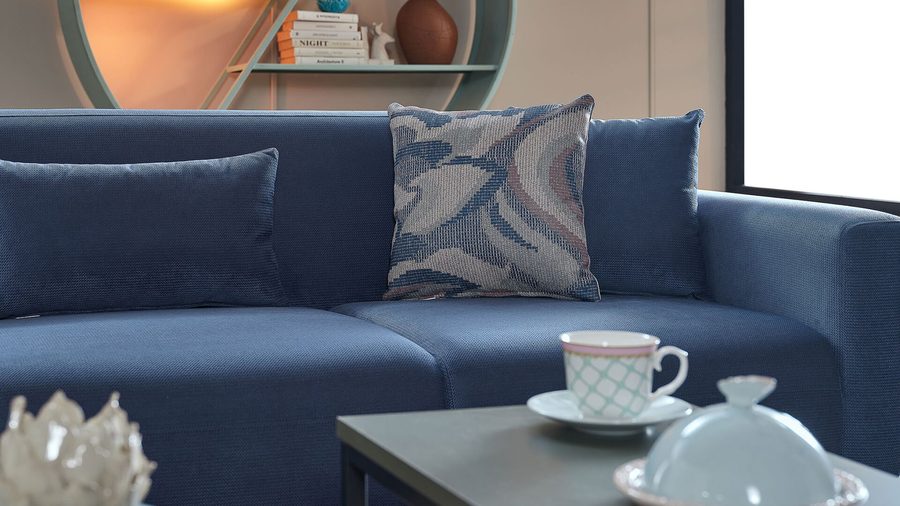 Orleon Ecksofa - Dunkelblau