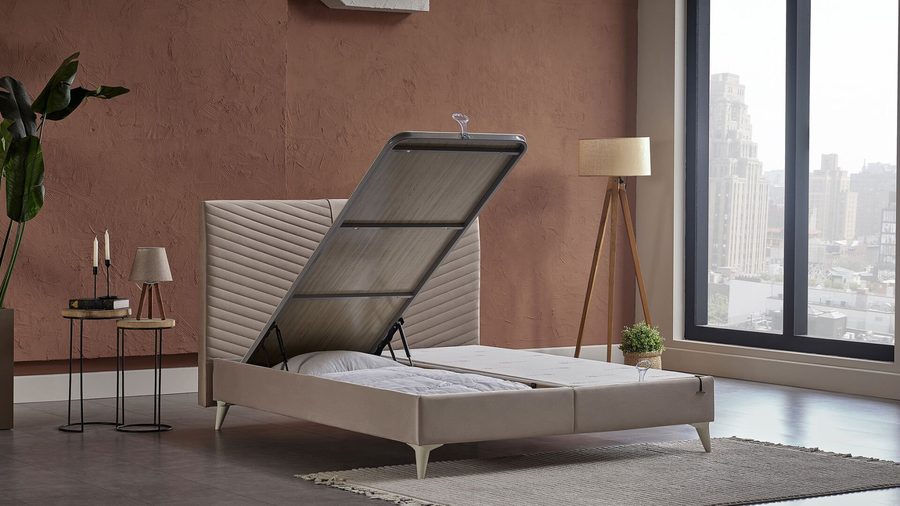 Petra Plus Midi Bettbox - Taupe