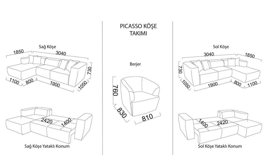 Picasso Ecksofa
