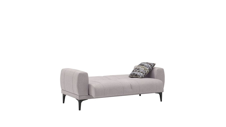 Porto 2-Sitzer Sofa - Creme - schwarze Füße