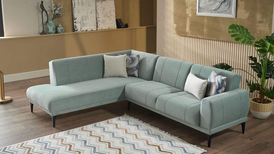 Porto Ecksofa - Grün