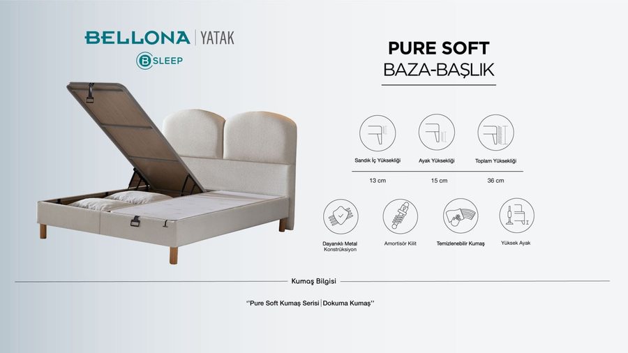 Pure Soft Bettbox - Creme