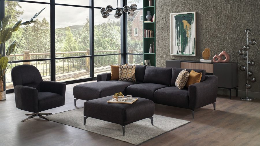 Sanvela Wohnlandschaft Modular - Anthrazit