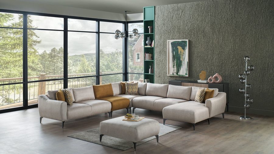 Sanvela Wohnlandschaft Modular - Creme