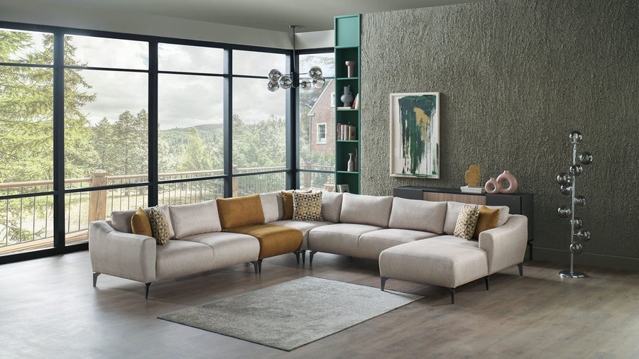 Sanvela Wohnlandschaft Modular - Creme