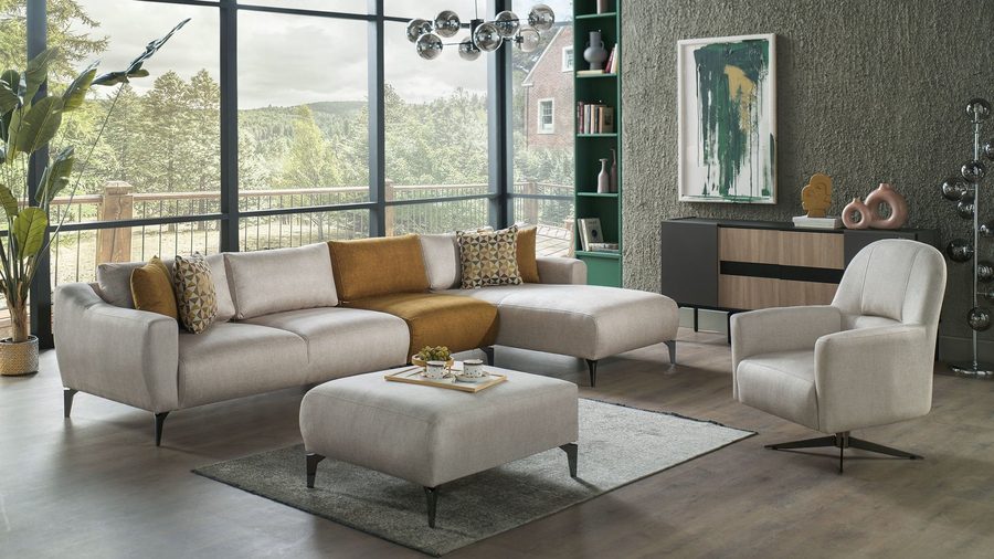 Sanvela Wohnlandschaft Modular - Creme