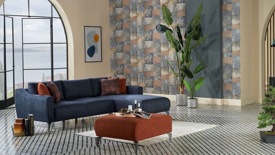 Sanvela Wohnlandschaft Modular - Dunkelblau