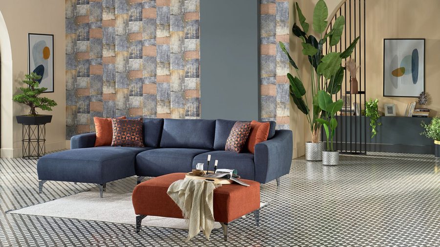 Sanvela Wohnlandschaft Modular - Dunkelblau