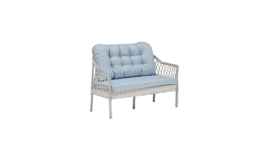 Setra 2-Sitzer Sofa - hell Blau