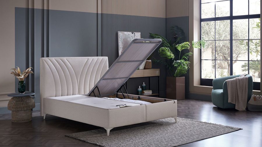 Smart Form S Bettbox Kopfteil Set - Rattan Deri