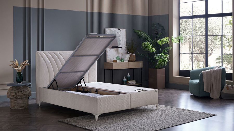 Smart Form S Bettbox Kopfteil Set - Rattan Deri