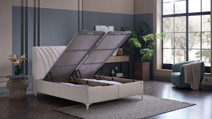 Smart Form S Bettbox Kopfteil Set - Rattan Deri