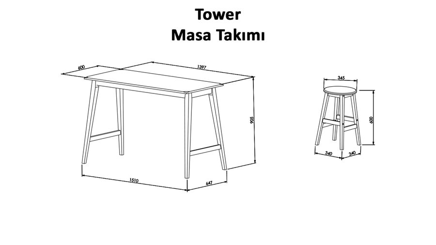 Tower Tischgruppe