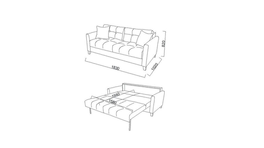 Twin Soft 3-Sitzer Sofa