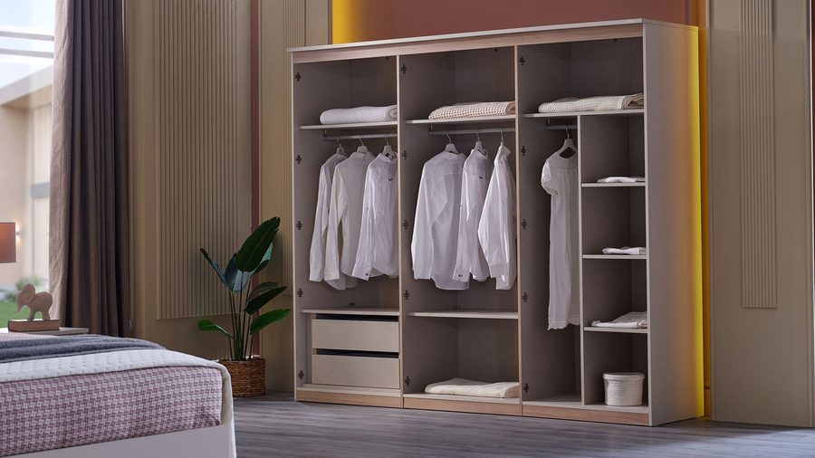 Valenty 6-türiger Kleiderschrank