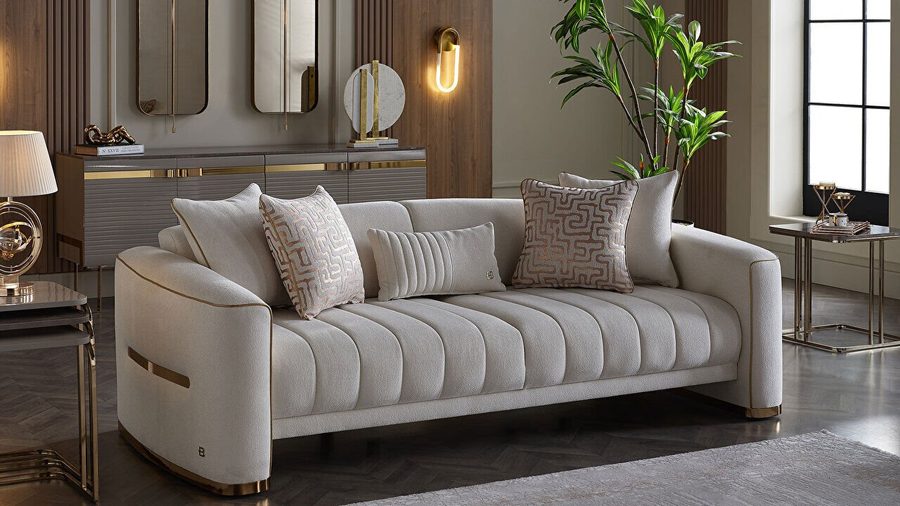 Veronica 3-Sitzer Sofa - Creme
