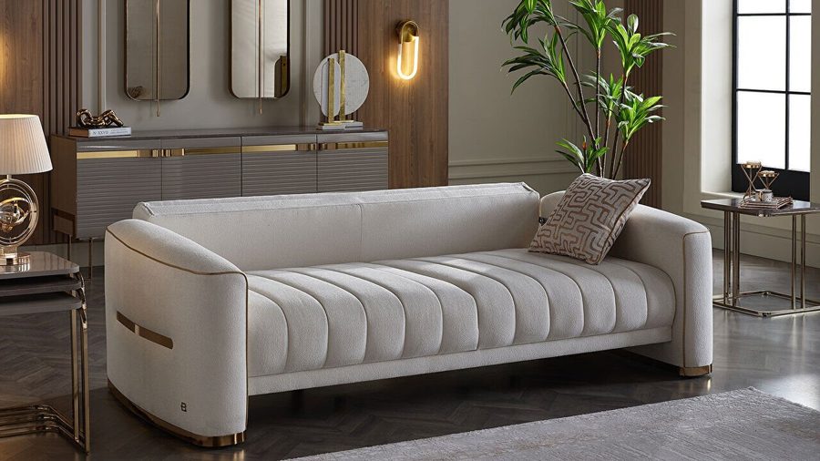 Veronica 3-Sitzer Sofa - Creme