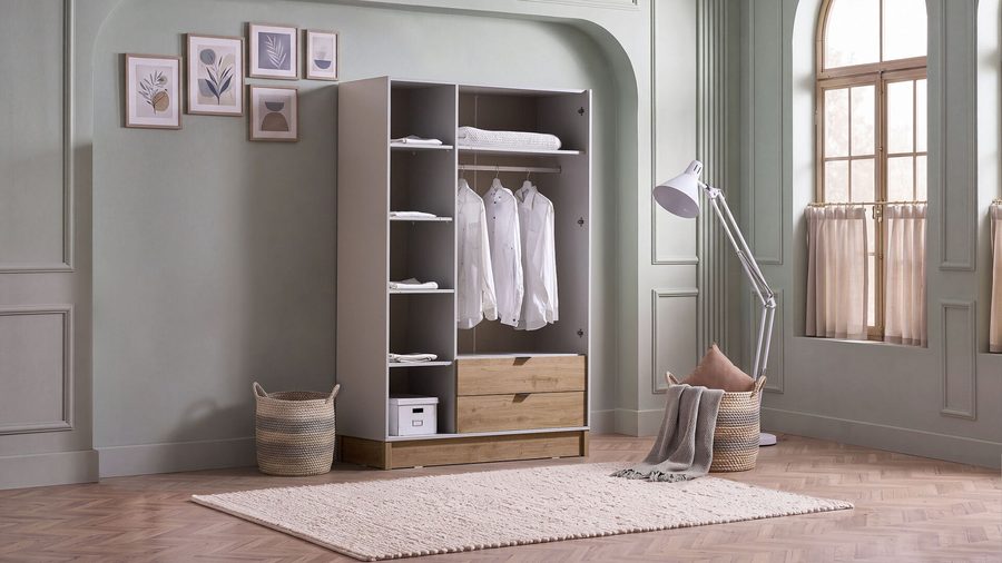 Wendy 3-türiger Kleiderschrank