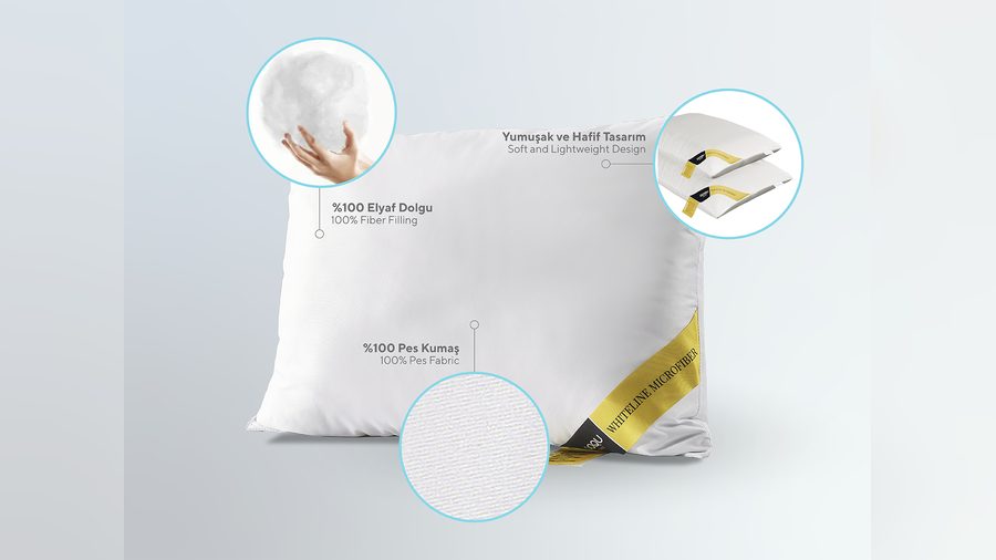 Whiteline Microfiber Kissen