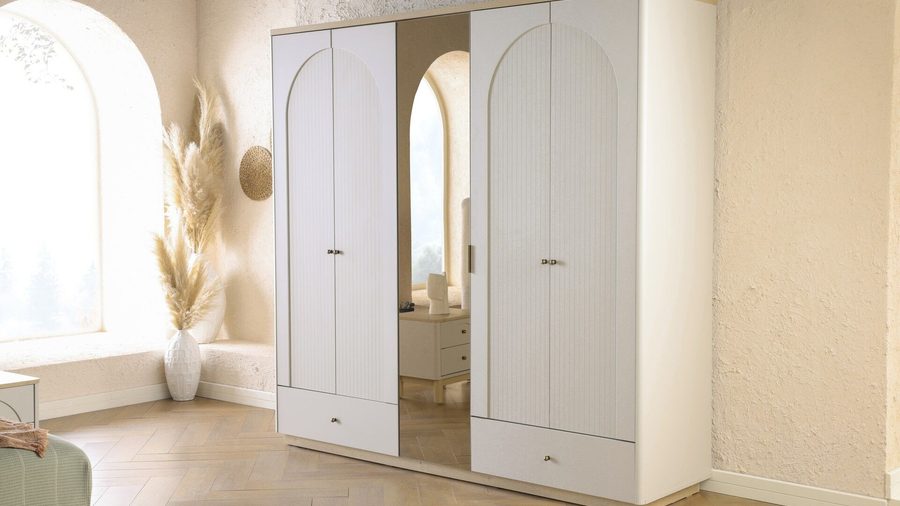 Borneo 5-türiger Kleiderschrank