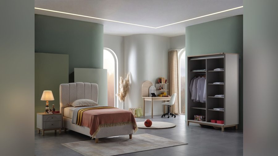 Borneo Jugendzimmer Schwebetürenschrank