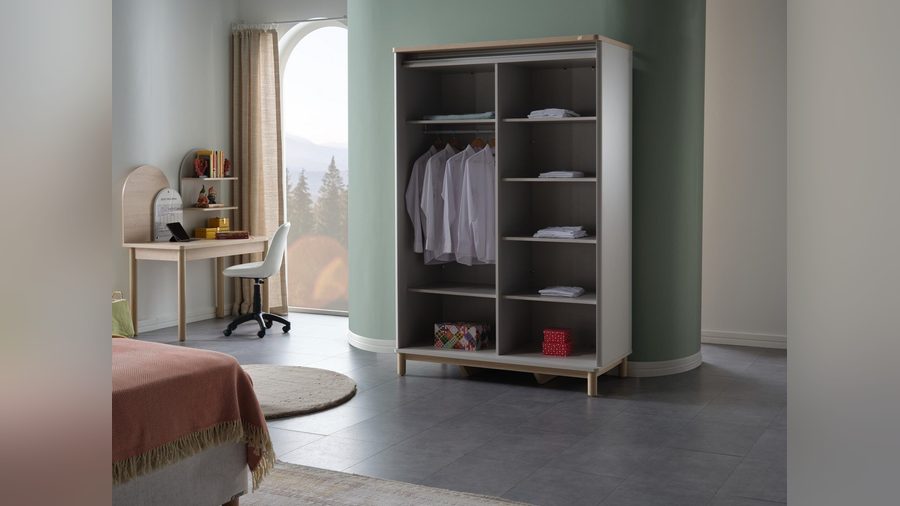 Borneo Jugendzimmer Schwebetürenschrank