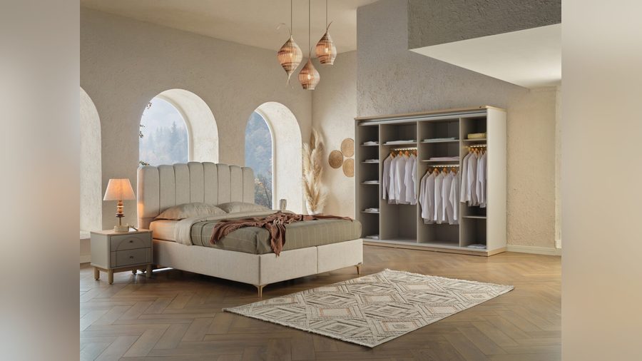 Borneo mit Schwebetüren -türiger Kleiderschrank