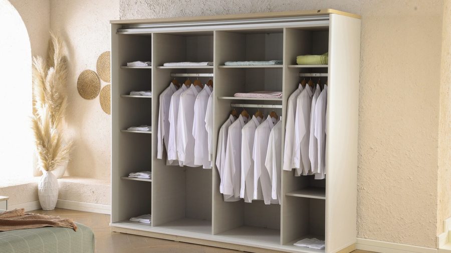 Borneo mit Schwebetüren -türiger Kleiderschrank