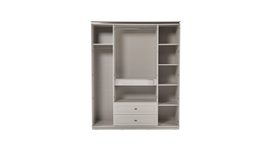 Briella 4-türiger Kleiderschrank
