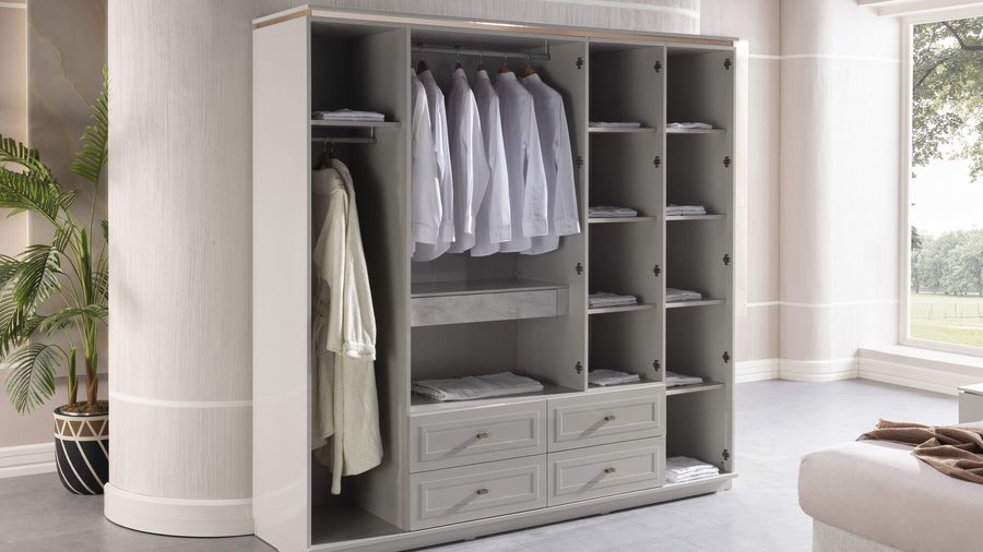 Briella 5-türiger Kleiderschrank